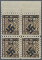 **/ Dt. Besetzung II WK - Böhmen Und Mähren - Mährisch-Ostrau: 1939, 10 Pfg. Staatswappen Auf Pergamentp - Bezetting 1938-45