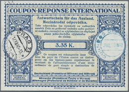 GA Dt. Besetzung II WK - Böhmen Und Mähren - Ganzsachen: 1940, 3.35 K Internationaler Antwortschein, En - Occupazione 1938 – 45