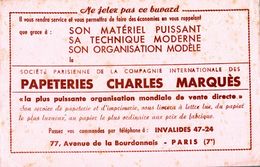 BUVARD PAPETERIE CHARLES MARQUES A PARIS - Papeterie