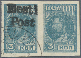 O Dt. Besetzung II WK - Estland - Elwa: 1941, ESTONIA GERMAN OCCUPATION OF ELWA, Russia 3 Kop Blue Hor - Occupation 1938-45