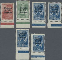 ** Dt. Besetzung II WK - Estland - Pernau (Pärnu): 1941, 5 K Braunrot Type IV Postfrisch, 20 K Grün Typ - Besetzungen 1938-45