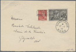 Brfst Dt. Besetzung II WK - Frankreich - Dünkirchen: 1940, Briefvorderseite Mit 30 C. Merkur Und 70 C Lang - Bezetting 1938-45