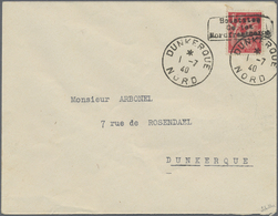 Br Dt. Besetzung II WK - Frankreich - Dünkirchen: 1940, 1 Fr. Mit Aufdruck In Type I (Ecken Oben Abgeru - Besetzungen 1938-45