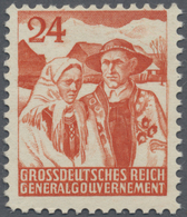 ** Dt. Besetzung II WK - Generalgouvernement: 1944, 24 (Gr) Rotorange Goralenpaar, Gezähnter Postfrisch - Bezetting 1938-45