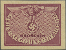 (*) Dt. Besetzung II WK - Generalgouvernement - Dienstmarken: 1940, 30 Groschen Dienstmarke Im Ungezähnt - Occupation 1938-45