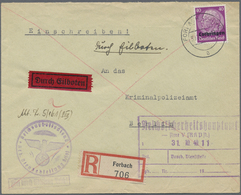 Br Dt. Besetzung II WK - Lothringen: 1940, 40 Pf Lebhaftviolett, EF Als Eilbotengebühr Auf Sonst Portof - Bezetting 1938-45