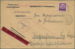 Br Dt. Besetzung II WK - Lothringen: 1940, 40 Pf Lebhaftviolett, EF Als Eilbotengebühr Auf Sonst Portof - Occupazione 1938 – 45