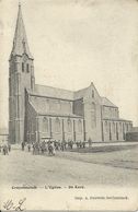 Cruyshautem     L' Eglise  (klein Scheurtje)  -   1904  Naar   Courtyrai - Kruishoutem