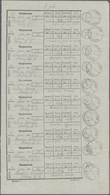 Br Dt. Besetzung II WK - Serbien: 1943, Paketbestätigungsliste Von MARGITA Mit 10 K1-Stempeln Und Als E - Bezetting 1938-45