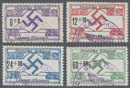 O Dt. Besetzung II WK - Ukraine - Hilfspostausgaben Der Zivilverwaltung: Nordukraine: 1944, 6 Pfg. Bis - Occupazione 1938 – 45