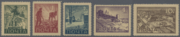 ** Feldpostmarken: WLASSOW ARMEE: 1943, 50 K. Bis 10 Rbl. Braun, Kompletter Postfrischer Satz, Kabinett - Autres & Non Classés