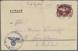 Br Feldpostmarken: 1944, Agramer Aufdruck Der Platte II Auf Päckchen-Zulassungsmarke Gezähnt Mit Feldpo - Autres & Non Classés