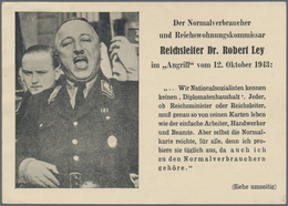 Br Kriegs- Und Propagandafälschungen: 1944, 3 Pfg. Hitler Auf Ungebrauchter Propaganda-Karte "Dr. Rober - Andere & Zonder Classificatie