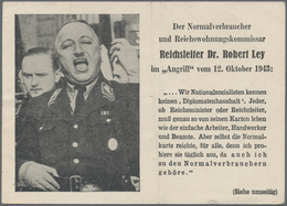 Br Kriegs- Und Propagandafälschungen: 1944, Propagandakarte "Dr. Robert Ley" Mit Geändertem Anschriften - Andere & Zonder Classificatie