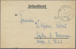 Br Feldpost 2. Weltkrieg: 1943 (3.1.), Ausgeflogener FP-Faltbrief (inter. Text : Russ. Feuerüberfall An - Other & Unclassified