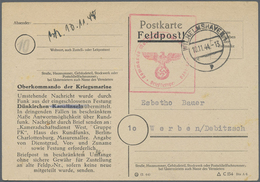 Br Feldpost 2. Weltkrieg: 1944, 10.11.), Funknachrichtenkarte Mit Funkgrüßen Aus Der Eingesschlossenen - Other & Unclassified