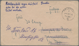 Br Feldpost 2. Weltkrieg: 1944 (25.12.), Ausgeflogener FP-Brief Aus Der "Festung Budapest"mit Abs. 3118 - Autres & Non Classés
