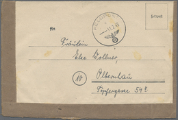 Br Feldpost 2. Weltkrieg: 1945 (11.2.), FP-Faltbrief (interess. Brieftext) Aus "Mehlsack" (Krs. Braunsb - Autres & Non Classés