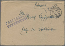 Br Feldpost 2. Weltkrieg: 1945 (13./15.2.), Zwei FP-Briefe Aus Wittenberge (Bz. Potsdam) An FP.-Nr. 560 - Altri & Non Classificati