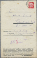 Br KZ-Post: 1936, (18.1.), 12 Pfg. Hindenburg Mit Stempel Frankenberg (Sachs.) Auf Vordruck-Faltbrief ( - Lettres & Documents