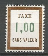 FICTIF TAXE N° FT28 Variétée Petit 0 NEUF** LUXE SANS CHARNIERE / MNH - Fictifs