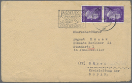 Br KZ-Post: 1944 (11.10.), Frankierter Brief Aus Berlin An Einen Oberscharführer Der SA-Standarte 1 Nac - Brieven En Documenten