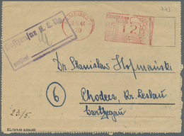 Br KZ-Post: Hamburg-Neuengamme 1944 (19.5.) Lager-Vordruck-Kartenbrief Mit Freistempel "HAMBURG 12.5.44 - Briefe U. Dokumente