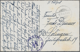 KZ-Post: 1941/1942, Konzentrationslager Sachsenhausen (Wachpersonal), 8 Karten Von Absender Bei Der - Storia Postale