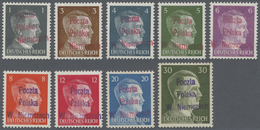 * Lagerpost: Lübeck: SPAKENBERG: 1945, 1 Pfg. Bis 30 Pfg. Aufdruckausgabe Mit 9 Verschiedenen Werten, - Sonstige & Ohne Zuordnung