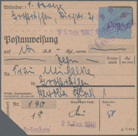 Br Deutsche Lokalausgaben Ab 1945: 1945, GROSSRÄSCHEN, 20 Pfg. Freimarke September 1945 Als EF Auf Port - Other & Unclassified