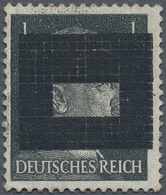 * Deutsche Lokalausgaben Ab 1945: Netschkau-Reichenbach: 1945, 1 Pfg. Hitler Mit Aufdruck Eines Rechte - Sonstige & Ohne Zuordnung