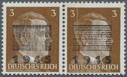 ** Deutsche Lokalausgaben Ab 1945: Netschkau-Reichenbach: 1945, 3 Pfg. Im Waagerechten Paar, Linke Mark - Autres & Non Classés