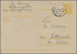 GA Alliierte Besetzung - Notausgaben: Britische Zone: Hoffnungsthal: 1946, 6 Rpf Zu 6 Pfg. Notganzsache - Sonstige & Ohne Zuordnung