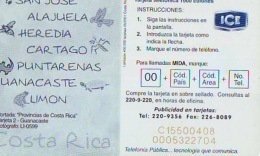 Télécarte à Puce COSTA RICA (2298) TORTUE - TURTLE * Chip Phonecard - SCHILDKRÖTE * TELEFONKARTE - Schildkröten