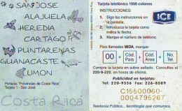 Télécarte à Puce COSTA RICA (2299) TORTUE - TURTLE * Chip Phonecard - SCHILDKRÖTE * TELEFONKARTE - Tortues