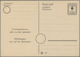 GA Alliierte Besetzung - Behelfsausgaben: Sowjetische Zone: 1945, 6 Pfg. Behelfsganzsache "Prepaid" Mit - Autres & Non Classés