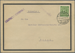 Br Alliierte Besetzung - Gemeinschaftsausgaben: 1946, 15 Pf Grün Ziffer, Portogerechte Einzelfrankatur - Other & Unclassified