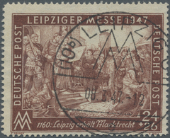 O Alliierte Besetzung - Gemeinschaftsausgaben: 1947, Leipziger Messe 24 + 26 Pf Kupfertiefdruck In Lin - Sonstige & Ohne Zuordnung