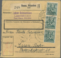 Br Alliierte Besetzung - Gemeinschaftsausgaben: 1947, 16 Pf Dkl'bläulichgrün, 15 Stück Als Portogerecht - Sonstige & Ohne Zuordnung