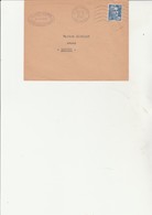 LETTRE  AFFRANCHIE TYPE GANDON N° 886 OBLITERATION ONDULEE - CAD LA DELIVRANCE -CALVADOS -1952 - 1921-1960: Modern Period