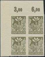 ** Sowjetische Zone - Berlin Und Brandenburg: 1945, 5 Pfg. - 30 Pfg. Berliner Bär Und Eiche, Zickzackfö - Autres & Non Classés