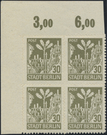 ** Sowjetische Zone - Berlin Und Brandenburg: 1945, 5 Pfg. - 30 Pfg. Berliner Bär Und Eiche, Zickzackfö - Sonstige & Ohne Zuordnung