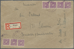 Br Sowjetische Zone - Mecklenburg-Vorpommern: 1945, 6 Pf Dkl'rotviolett Auf Glattem Papier, 7 Stück (3e - Other & Unclassified