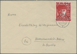 Br Sowjetische Zone - Mecklenburg-Vorpommern: 1945, 12+28 Pfg. Thälmann Als Portogerechte Einzelfrankat - Andere & Zonder Classificatie