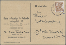 Br Sowjetische Zone - Mecklenburg-Vorpommern: 1946, 3 Pf Lebhaftorangebraun, EF Auf Drucksachenkarte Vo - Autres & Non Classés