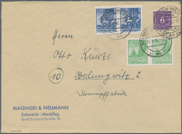 Br Sowjetische Zone - Mecklenburg-Vorpommern: 1946, Fernbrief Mit Angegebener Mischfrankatur Ab SCHWERI - Sonstige & Ohne Zuordnung