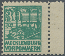 ** Sowjetische Zone - Mecklenburg-Vorpommern: 1946, 30 Pfg. Schwärzlichbläulichgrün, Postfrisches Exemp - Autres & Non Classés