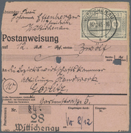 Br Sowjetische Zone - Ost-Sachsen: 1945, 10 Pf Grau, 3 Stück Als Portogerechte MeF Auf Postanweisung üb - Autres & Non Classés