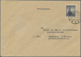 Br Sowjetische Zone - Thüringen: 1946, 4 Pf Bläulichschwarzgrau, EF Auf Drucksache Der 2.Gewichtsstufe - Sonstige & Ohne Zuordnung