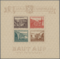 ** Sowjetische Zone - Thüringen: 1945, Brückenbaublock Postfrisch. - Altri & Non Classificati